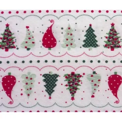 New Patchworkstoff Tante Ema weihnachtliche, filigrane Kristalle in weiß auf rotem Hintergrund Weihnachtsstoffe