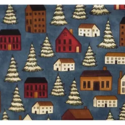 Weihnachtsstoffe|Patchwork und mehr Patchworkstoff Weihnachten Dashing Through the Snow - Winterdorf
