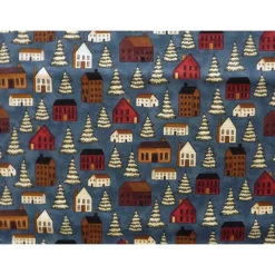 Weihnachtsstoffe|Patchwork und mehr Patchworkstoff Weihnachten Dashing Through the Snow - Winterdorf