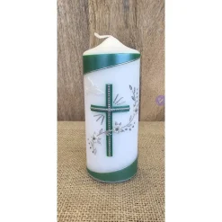 Clearance Patenkerze - Perlmutt 15x6 in verschiedenen Farben Taufkerzen