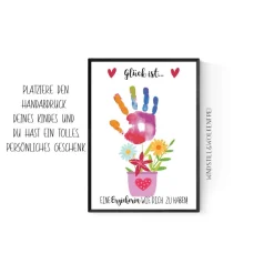 Best Persönliches  Abschiedsgeschenk Erzieherin Kita Kindergarten Handabdruck Geschenk Danke Kinder Danksagungskarten