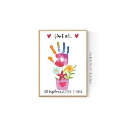 Best Persönliches  Abschiedsgeschenk Erzieherin Kita Kindergarten Handabdruck Geschenk Danke Kinder Danksagungskarten