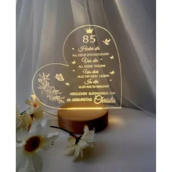 Discount Persönliches Geschenk zum  Geburtstag - Happy Birthday mit LED Beleuchtung und Zahl personalisiert Geschenke Für Frauen