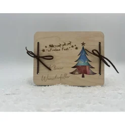 Discount Personalisierbare Geschenkkarte aus Holz – Geldgeschenk & Gutschein zu Weihnachten Geldgeschenke