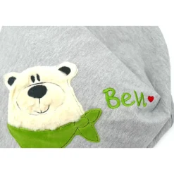 Best Personalisierte Babydecke Eisbär Teddy mit Wunschnamen - Kuscheldecke mit Namen Schmusedecke Gastgeschenke