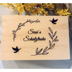 Dekoration|KreativePeri Personalisierte Box/ Geschenkebox/ Holzbox für verschiedene Anlässe wie Hochzeit, Geburtstag, Taufe, Weihnachten