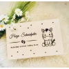 Dekoration|KreativePeri Personalisierte Erinnerungskiste für Babys - Tiergruppe Safari  - Personalisiert mit Name & Datum - Holzbox