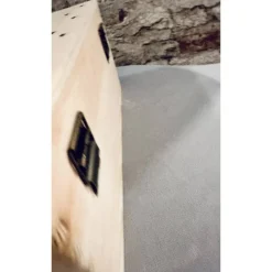 Best Personalisierte Erinnerungskiste für Babys mit Fußabdruck-Motiv, individuell gestaltet mit Name und Datum auf einer Holz Dekoration