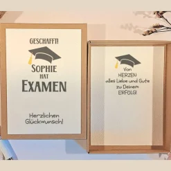Geschenke|Fancy CraftHacks Personalisierte Geschenkbox zum Staatsexamen – Geldgeschenk & Überraschung zum Abschluss