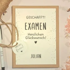 Geschenke|Fancy CraftHacks Personalisierte Geschenkbox zum Examen– Geldgeschenk zum bestandenen Abschluss