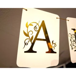 New Personalisierte Girlande/ Banner/Wimpelkette/ Edlen Girlande Dekoration