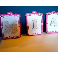 Clearance Personalisierte Girlande/Kinderzimmer Dekoration/Taufe/Geburtstag/Kommunion Dekoration