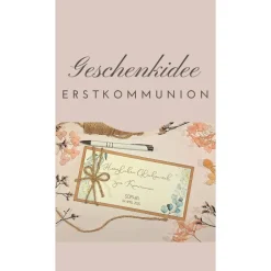 Glückwunschkarten|Fancy CraftHacks Personalisierte Glückwunschkarte zur Kommunion mit Namen – Handgemachte Geldgeschenk-Karte Erstkommunion