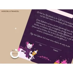 Einladungskarten|Herzblutmaedl Personalisierte Halloween-Urkunden - Perfekt für Halloweenpartys und DIY-Projekte - digitaler Download DIN A4 | Spiele f