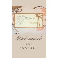 Clearance Personalisierte Hochzeitskarte für Reiseliebhaber – Geldgeschenk & Gutschein stilvoll verpacken Hochzeitsgeschenke
