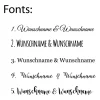 Best Personalisierte Hochzeitsgästebuch Leinwand – Wedding Tree Fingerabdruck mit Herzen & Namen – Geschenk Brautpaar 50x50 c Hochzeitsgästebuch