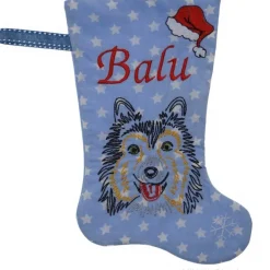 Outlet Personalisierte Nikolausstiefel mit Shetland Sheepdog Motiv Nikolausstiefel