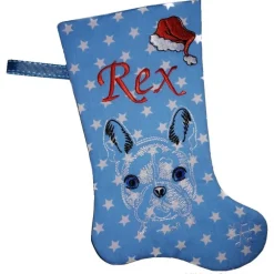 Personalisierte Nikolausstiefel mit Französische Bulldogge Motiv Nikolausstiefel