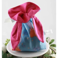 Online Personalisierter Geschenkbeutel für Ostern für Erwachsene „Ei feel good“ - Blau Geschenkverpackungen