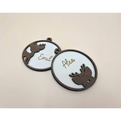 Baumschmuck Personalisierbar|ArtiksHolzWunder Personalisierter Geschenk Anhänger Weihnachtsbaum Holzanhänger Christbaum Tannenbaum Weihnachtskugel mit Name
