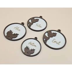 Baumschmuck Personalisierbar|ArtiksHolzWunder Personalisierter Geschenk Anhänger Weihnachtsbaum Holzanhänger Christbaum Tannenbaum Weihnachtskugel mit Name