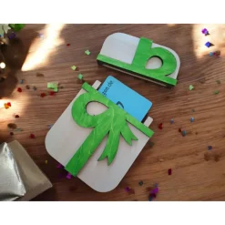 Sale Personalisierter Geschenkkarten-/Gutscheinkartenhalter Holz | mit Gravur | Herzform, Querformat oder Hochkant | Geschenk Geschenkverpackungen