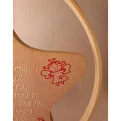 Sale personalisierter Stern als Geschenk zur Geburt oder Taufgeschenk | Taufdeko mit Schutzengel | Holzstern + Taufspruch Geschenke