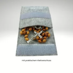 Rosenkranztäschchen|Liebdinge personalisiertes Filztäschchen Rosenkranz NAME  Farbwahl