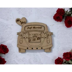Clearance Personalisiertes Hochzeitsauto aus Holz – Geldgeschenk mit Namen & Datum | Kreatives Hochzeitsgeschenk Mr & Mrs. Hochzeitsgeschenke