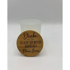 Outlet Personalisiertes Kerzengeschenk im Glas für Erzieherin, Hebamme & Tagesmutter – Abschied, Dankeschön mit Name Kinder Danksagungskarten