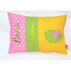 Clearance personalisiertes Kissen Geschenk zur Kommunion Geburt oder Taufe besticktes Namenskissen für Jungen und Mädchen versch. Farben möglich Geschenke