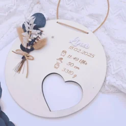 Online Personalisiertes Namensschild | Geschenke zur Geburt | Taufgeschenk | Geschenkidee | Geburtstafel | Baby Geschenk |  ind Geschenke