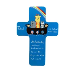 Best Personalisiertes Taufkreuz Arche aus Holz – Handgemaltes Kinderkreuz zur Taufe & Geburt Geschenke