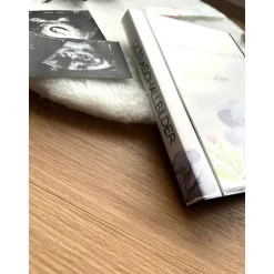 Fotoalbum & Gästebuch|Familie Glück Personalisiertes Ultraschallbilder Album – Einsteckalbum zur sicheren Aufbewahrung und Geschenkidee