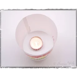 Best personalisiertes Windlicht - Kommunion bunte Wimpelkette Mädchen Kommunionkerzen