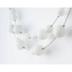 Brautschmuck|frau koenigsblau Polariskette weiß