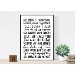 Glückwunschkarten|Windstill & Wolkenfrei Poster Teenie Student Geschenk Mutmacher Wünsche - Sprücheposter Teeniezimmer Jugendzimmer Studentenbude