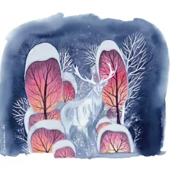 Weihnachtskarten|Witchy Things by Carasusan Postkarten-Set Wintermärchen | Magischer Winterzauber in Aquarell