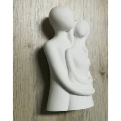 Sale Pärchen, Liebespaar Figur, Keraflott, weiß, handmade Hochzeitsdeko