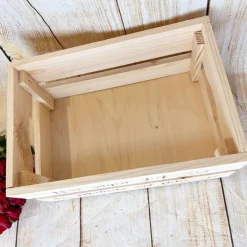 Clearance Präsentkorb, Hochzeit, Hochzeitsgeschenk mit persönlicher Wunschgravur Hochzeitsdeko