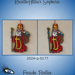 Sale ►2024-q-0177◄ laufender Weihnachtsmännlein / Nikolaus Weihnachtsdeko