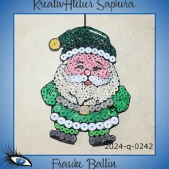 Weihnachtsdeko|KreativAtelier Saphira ►2024-q-0242◄ Weihnachtsmännlein "grün"