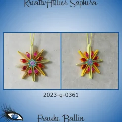 Baumschmuck|KreativAtelier Saphira ►2023-q-0361◄ Weihnachtsstern