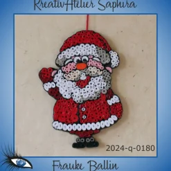 Weihnachtsdeko|KreativAtelier Saphira ►2024-q-0180◄ winkendes Weihnachtsmännlein