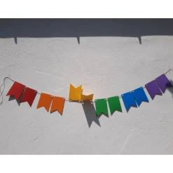 Online Regenbogen Girlande Pride Wimpelkette CSD Rainbow lgbtq+ Hochzeitsgirlanden