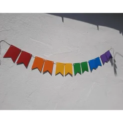 Online Regenbogen Girlande Pride Wimpelkette CSD Rainbow lgbtq+ Hochzeitsgirlanden