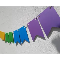 Online Regenbogen Girlande Pride Wimpelkette CSD Rainbow lgbtq+ Hochzeitsgirlanden