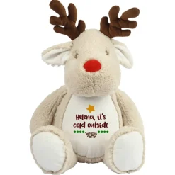 Best Rentier Kuscheltier mit Name Wunschtext Stofftier Weihnachten Weihnachtsgeschenke
