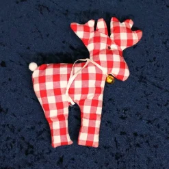 Hot Rentier Rudi mit Glöckchen und Puschel Weihnachtsdeko