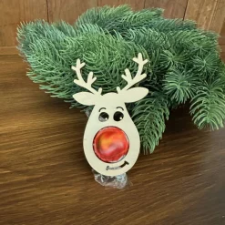Sale Rentier Weihnachtskugel für Schokokugel aus Holz – Perfekte Geschenkidee zu Weihnachten Weihnachtsdeko